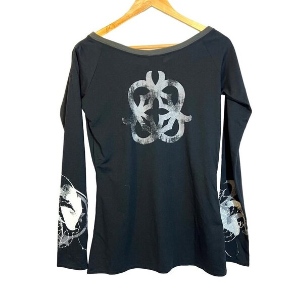 Vintage NWT Nike Celtic Active Long Sleeve Graphic Tee Shirt M Y2K 90s Goth - Picture 1 of 5